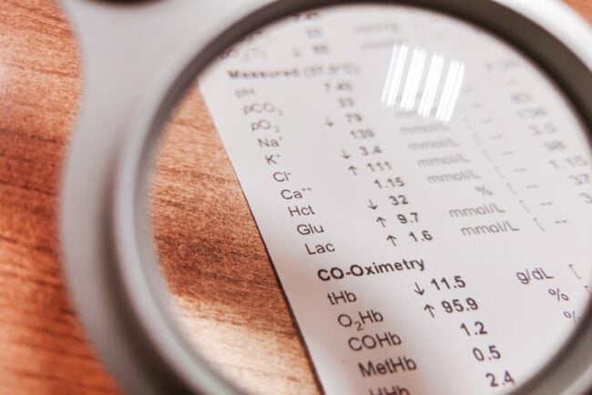 בדיקת גזים בדם