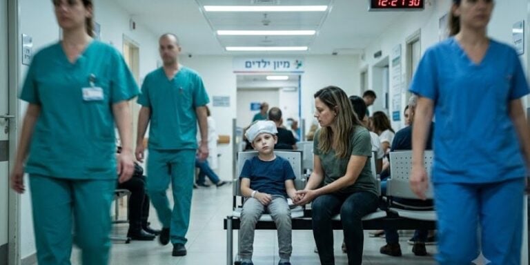 ילד עם חבלת ראש בחדר מיון